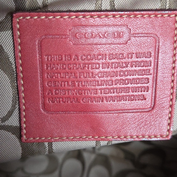 COACH Italian Red Clay/Rust East West Tote - Picture 2 of 14